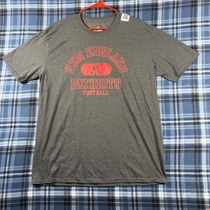 Fanatics New England Patriots Football T-Shirt Mens XL Charcoal Heather Gray